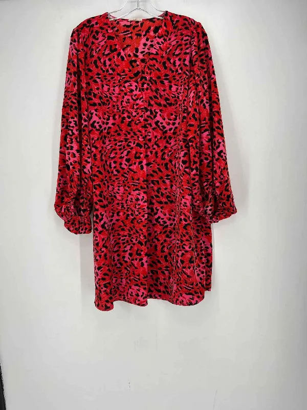 Jodifl Size L Pink Print Dress