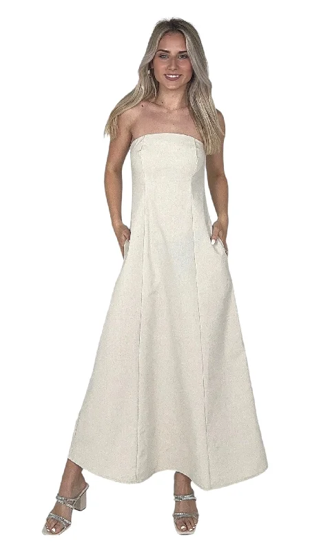 Low Prices Khaki Off Shoulder Midi Dress