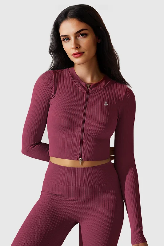 Midnight Sale Long Sleeve Crop Yoga Tops