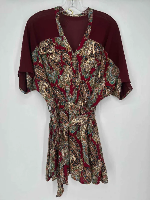 Loveriche Size S Merlot Print Dress