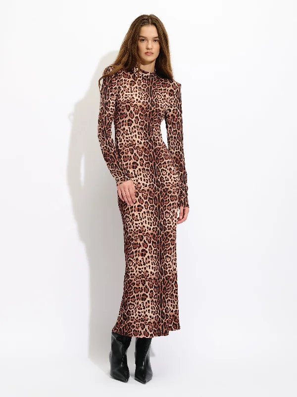 Maxi Leopard Dress