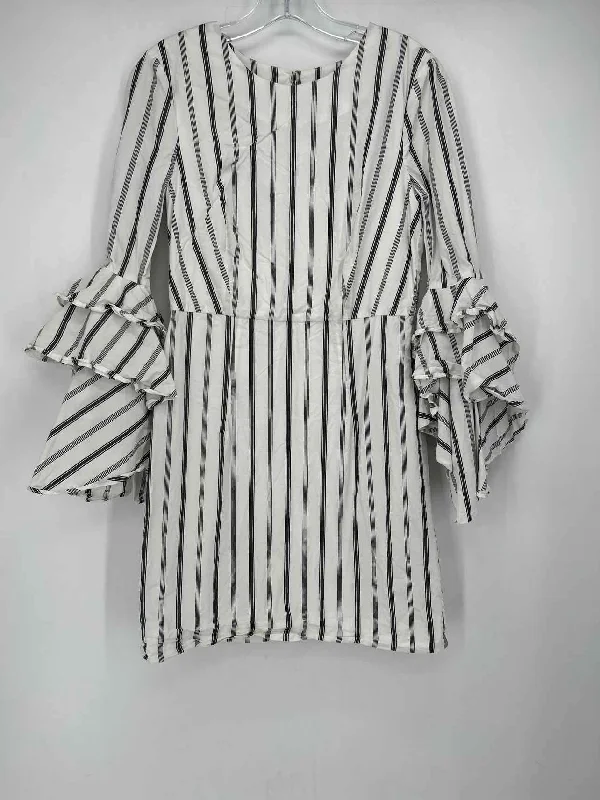 Milly Size 4 White Striped Dress