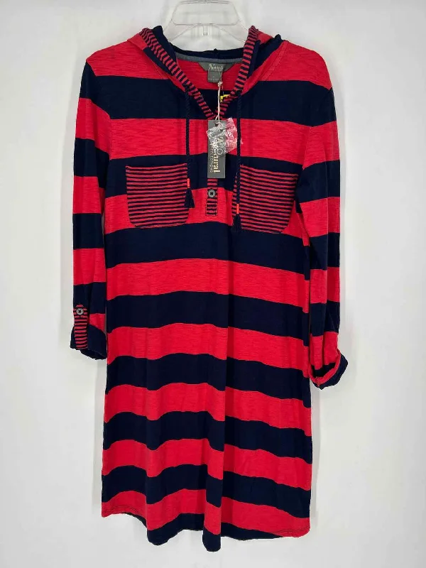 Natural Reflections Size L Navy Striped NWT Dress