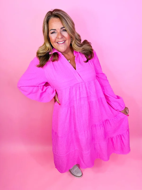 Deal Dash Make Me Blush Midi Dress