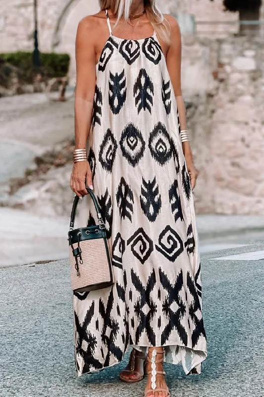 Huge Discounts Devin Printed Spaghetti Strap Cami Dress