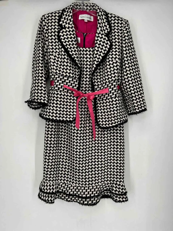 Sara Campbell Size 4 Houndstooth Vintage 2 PC Dress