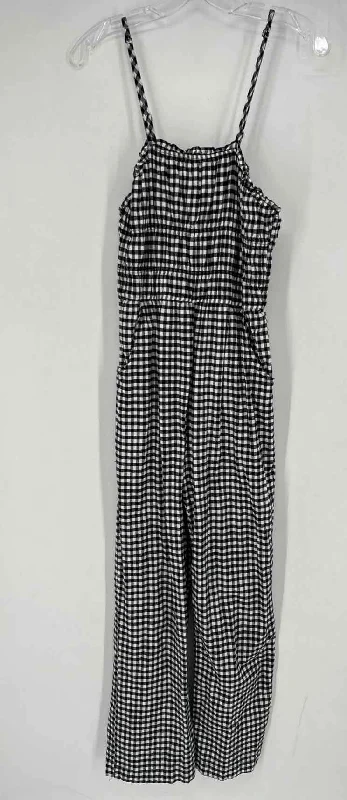 Sincerely Jules Size M Black Gingham Jumpsuit