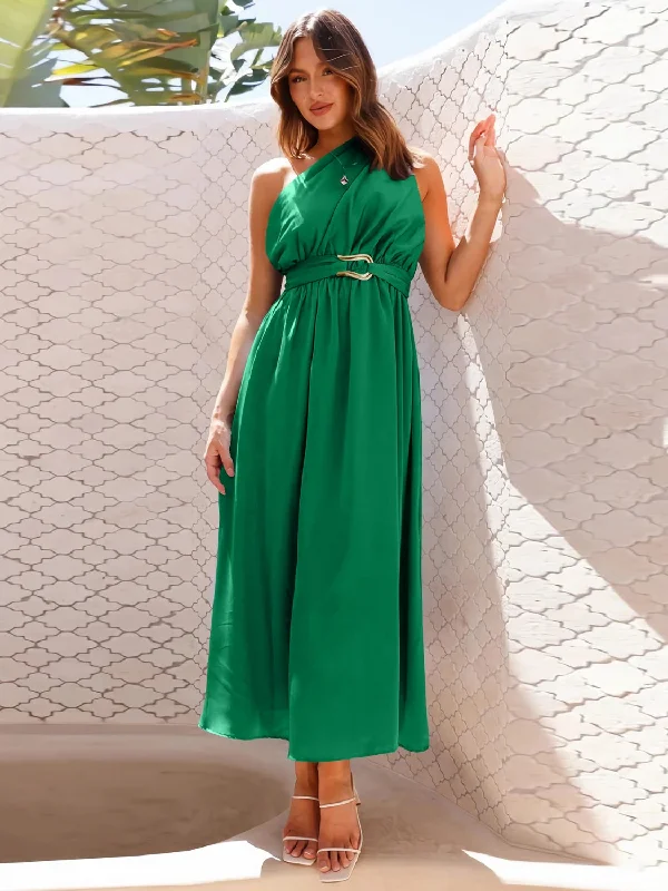 Deal Explosion Shay Single Shoulder Midi Dress