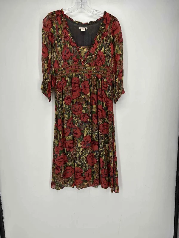 Sundance Size 6 Floral Silk Dress