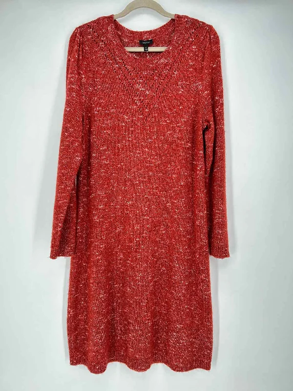 Talbots Size XL Burnt Orange Sweater Dress