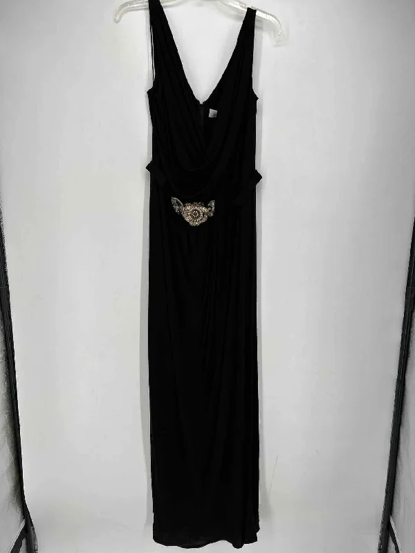 Teri Jon by Rickie Freeman Size 16 Black Maxi