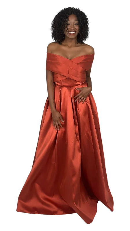 Today’s Special Terracotta Off Shoulder Maxi Dress