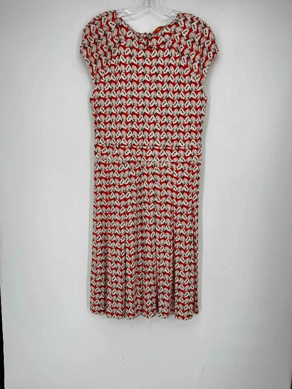 Tory Burch Size L Red Floral Dress