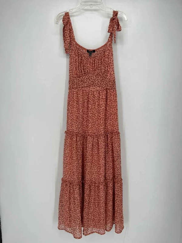 Trixxi Size L Rust Floral Dress