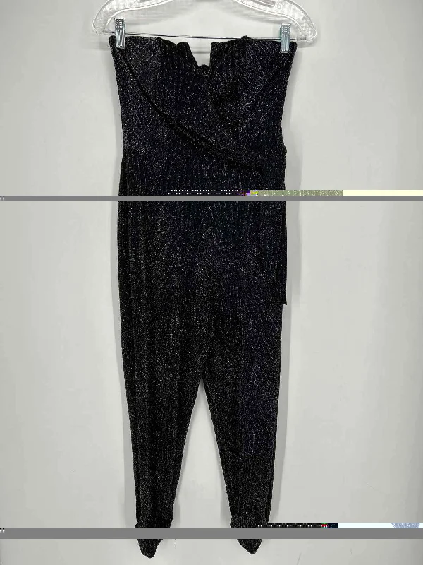 Trixxi Size M Black Shimmer Jumpsuit