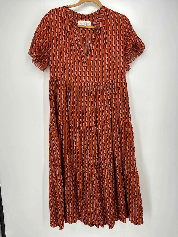 Trovata Birds Of Paradise Size M Orange Print Maxi