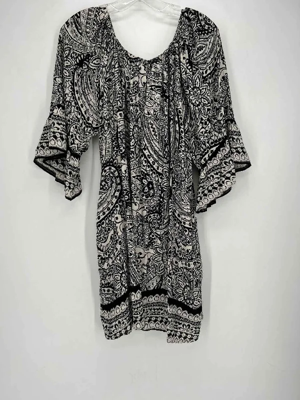 Umgee Size 1XL Black Print NWT Dress