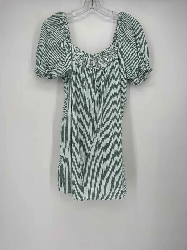 Urban Renewal Size L Green Stripe Dress