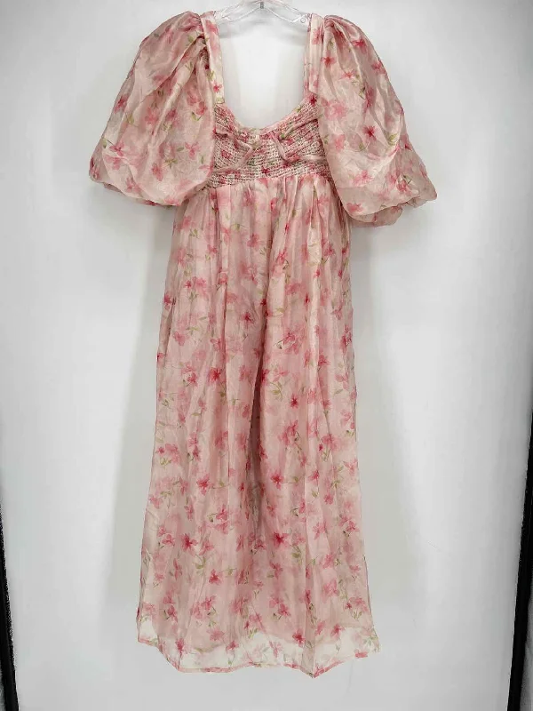 Worth Collective Size M Pink Floral NWT Maxi